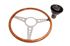 Moto-Lita Steering Wheel & Boss - 15 inch Wood - Adjustable Column - Original Horn - Flat - Thick Grip - RW3196TG - 1