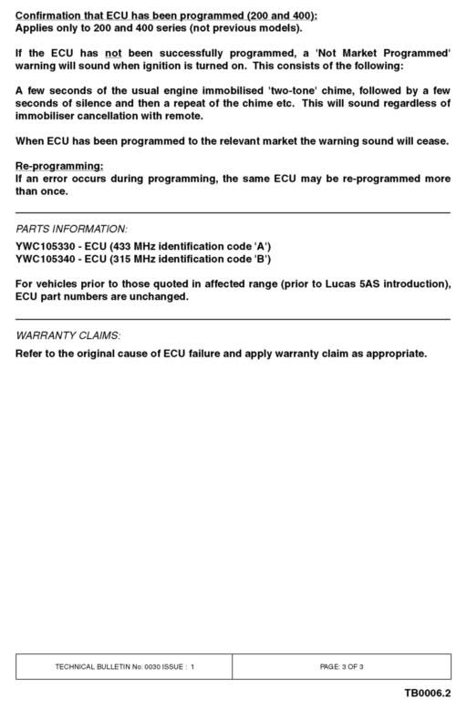Technical Bulletin 0030 Page 3